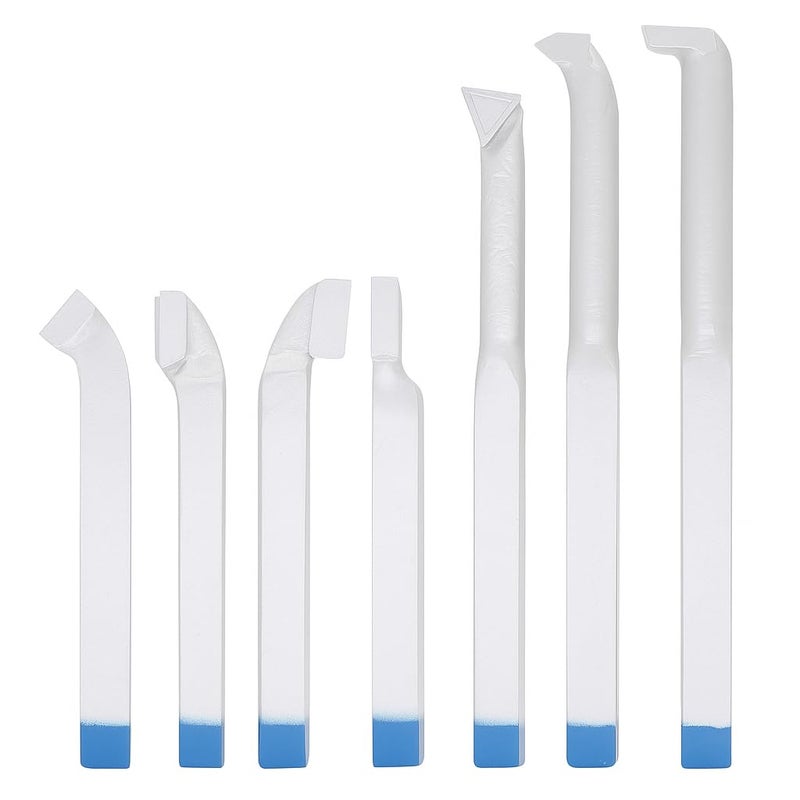 ANKEBO 7PCS 5/16" Welding Carbide Lathe Tool Set, YT15 Brazed Carbide Tip Turning Tools for Metal, Steel and Cast Steel, 8mm Lathe Cutter Set for Metalworking, External & Internal Turning, Threading, Parting - Image 1